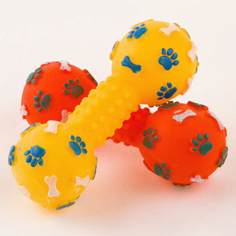Soft and bouncy silicone bone dog toys.