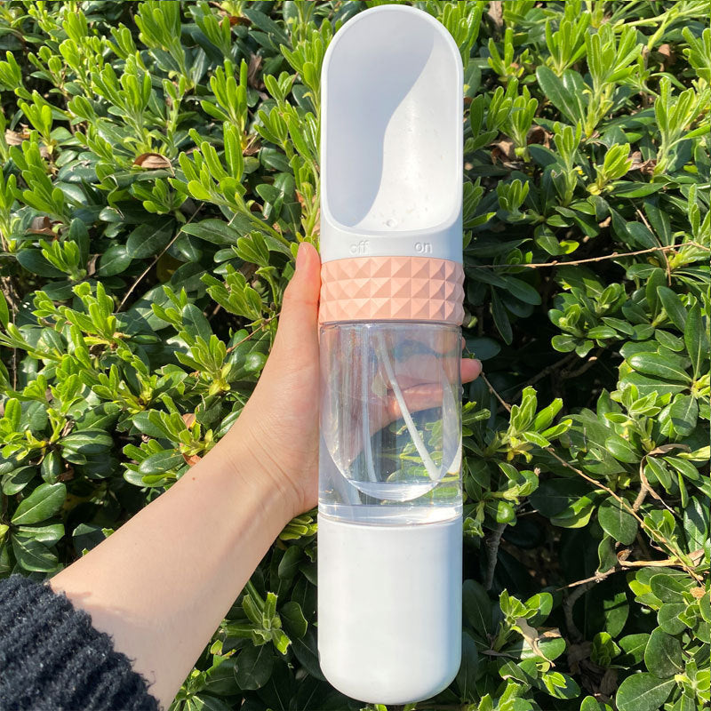 Folding portable dog water cup