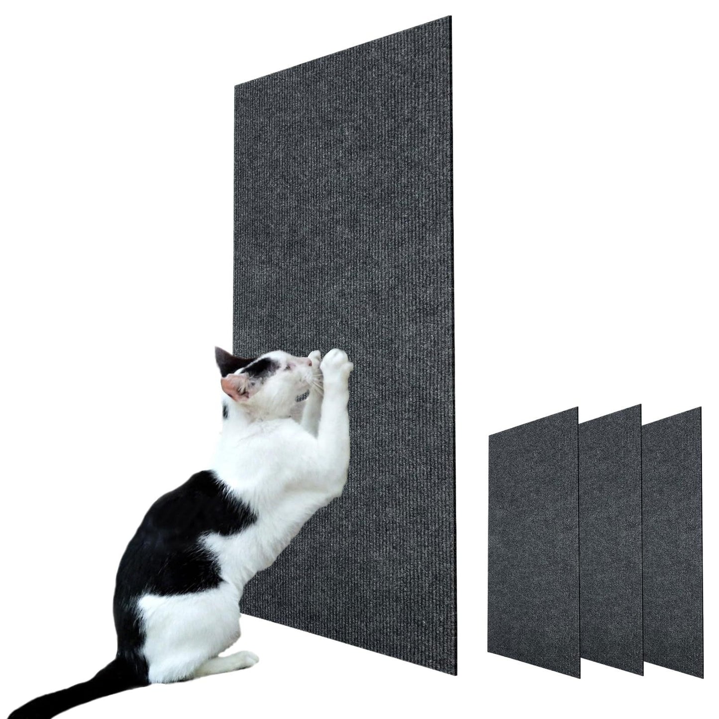 Wall mounted scratching board for cats