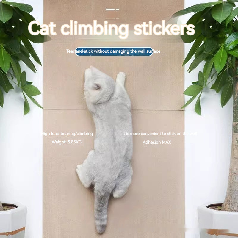 Wall mounted scratching board for cats