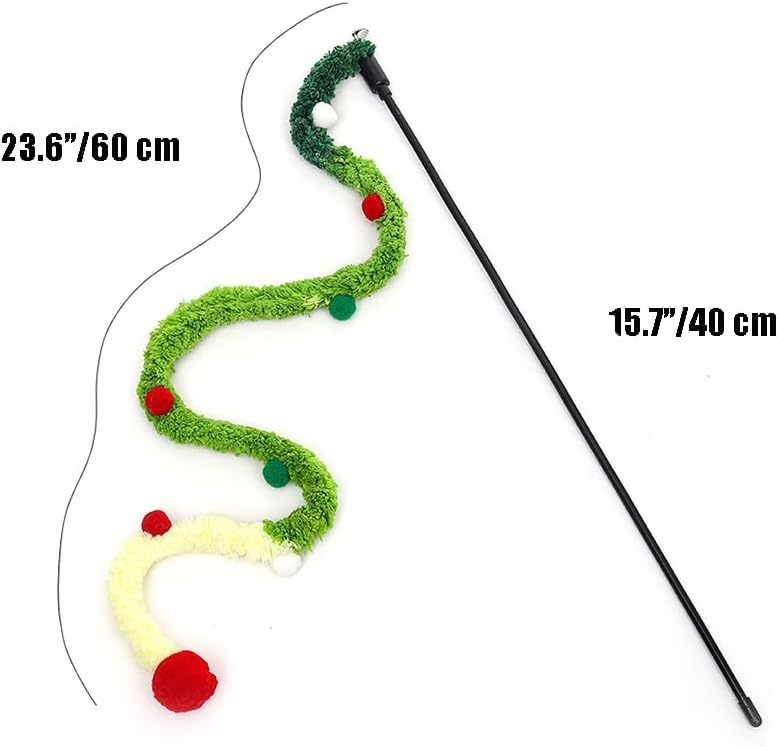 Cat wand chasing toy