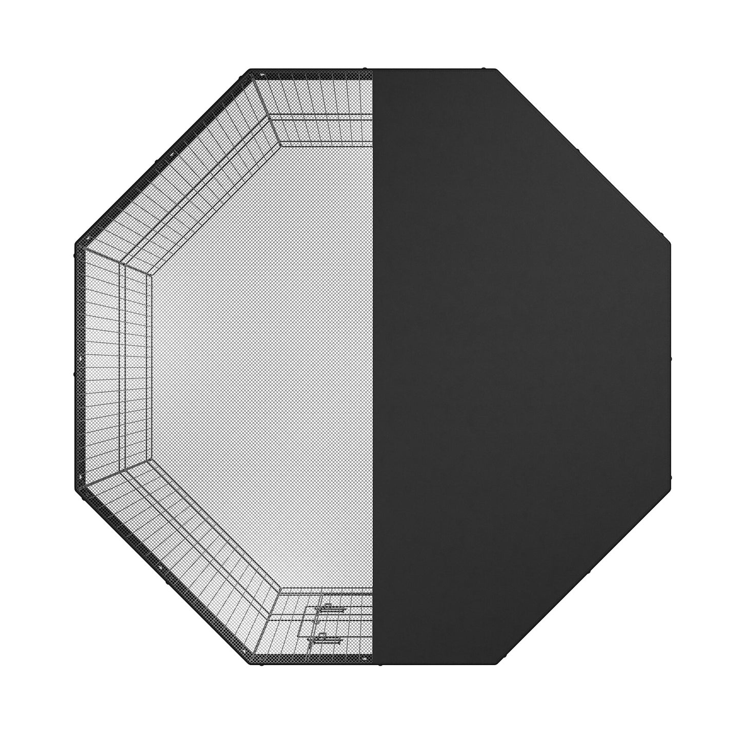 8 Panel pets playpen with shading barrier from the sun