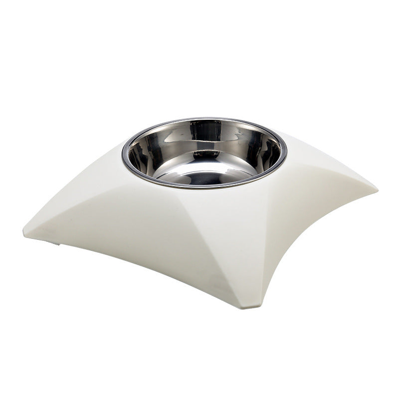 Raised pet food bowl
