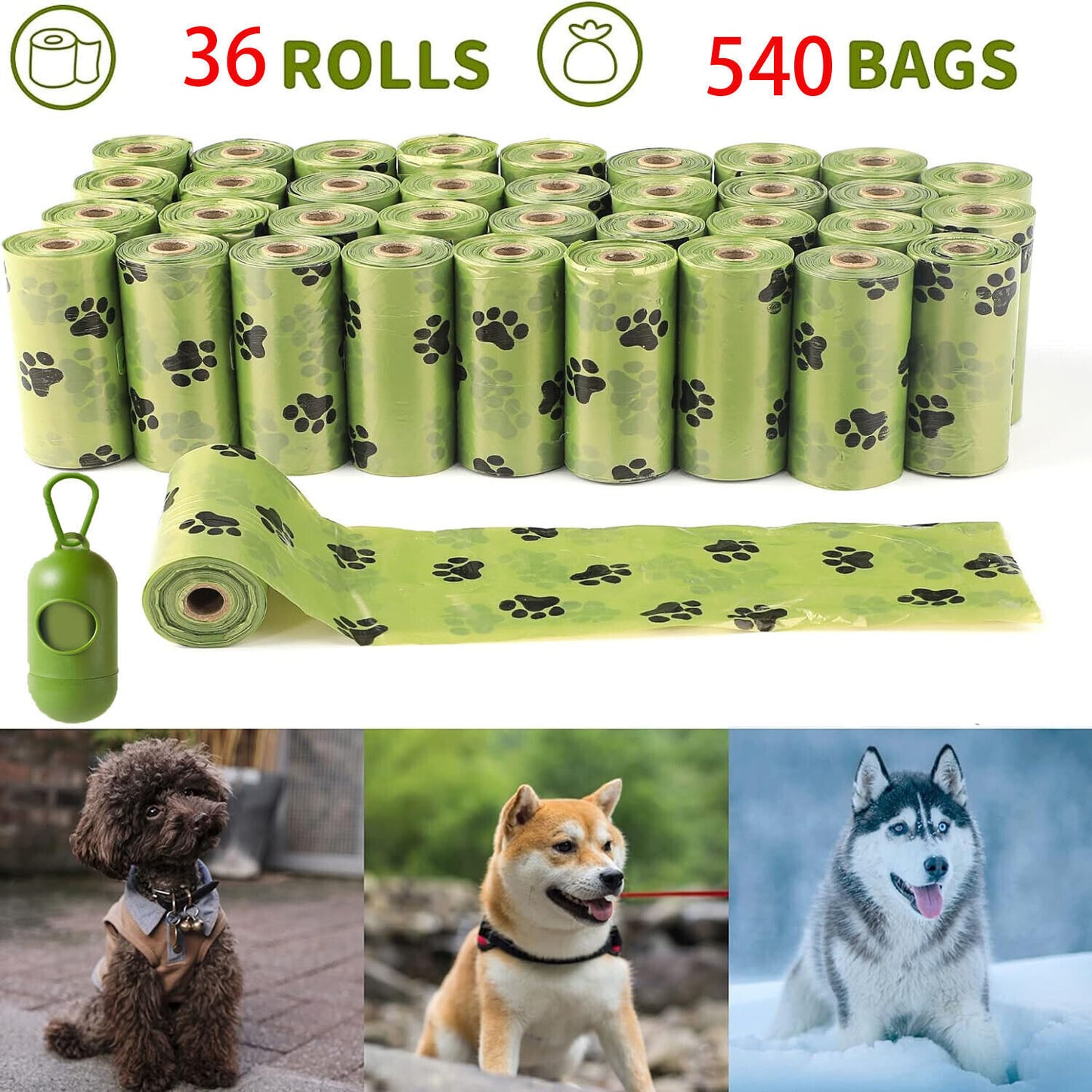 Year supply of dog waste bags