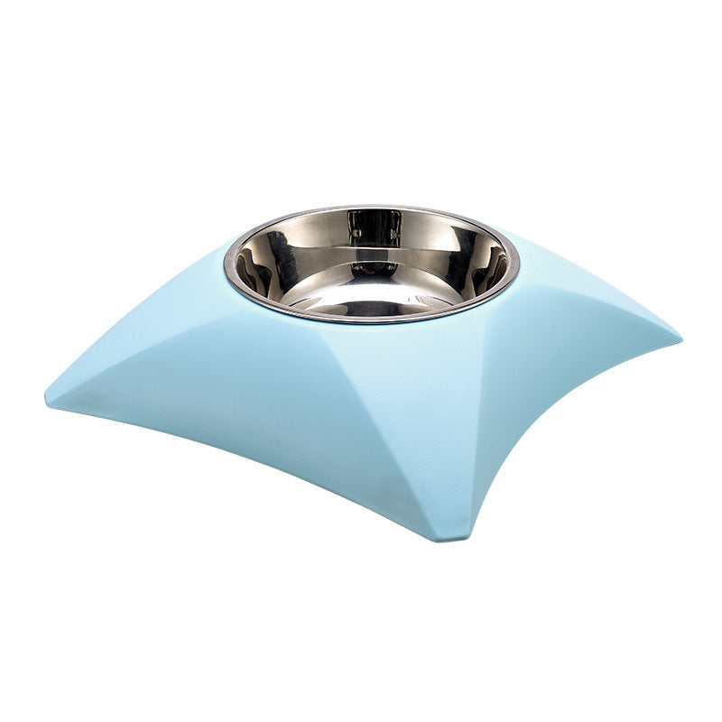 Raised pet food bowl
