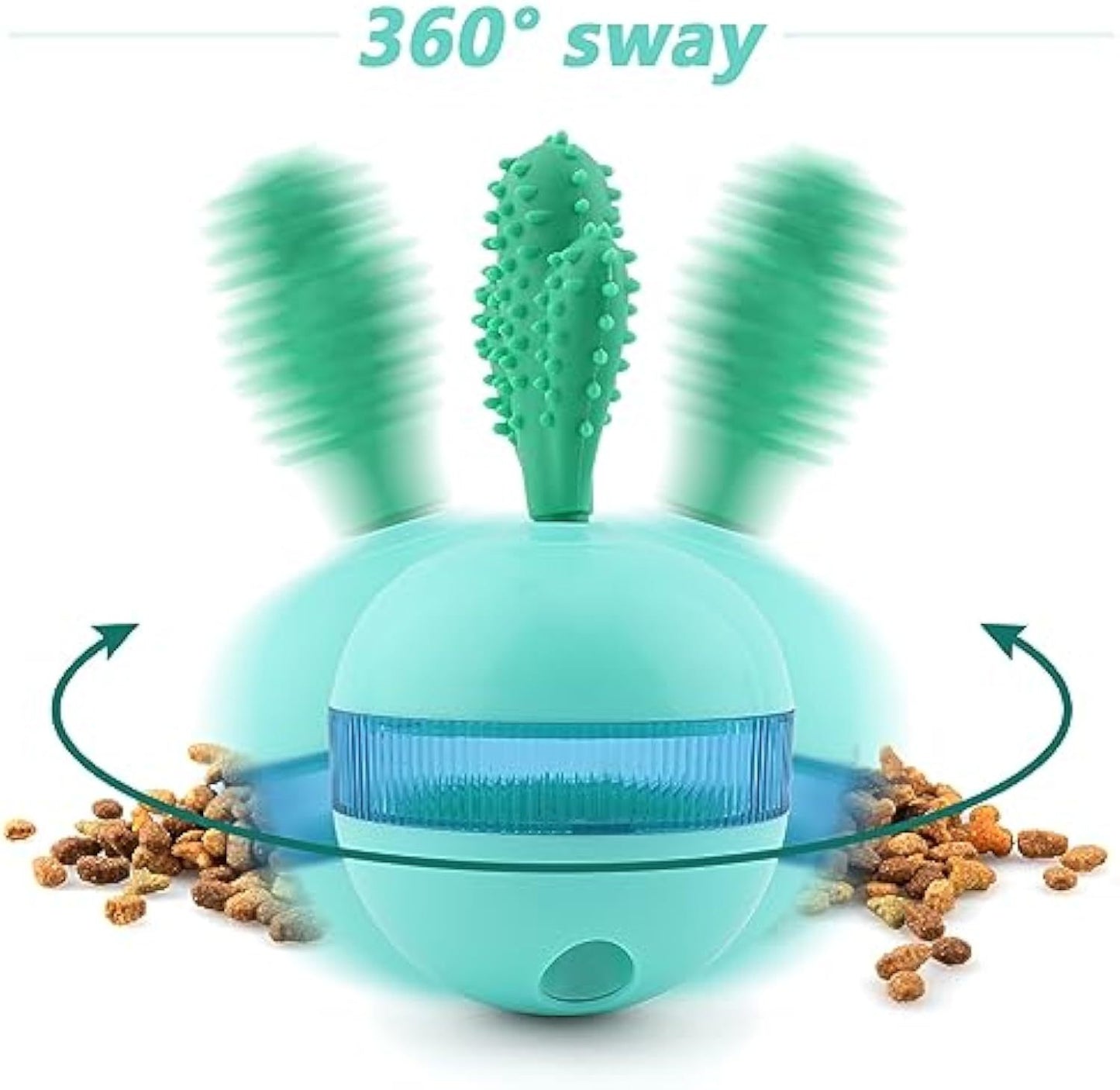 Dental hygiene treat dispensing dog toy.