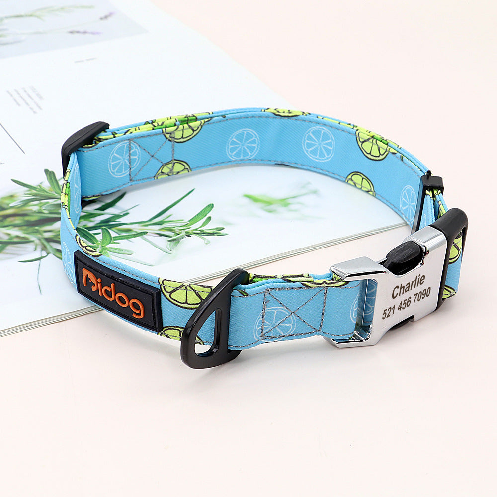 Personalised dog collar