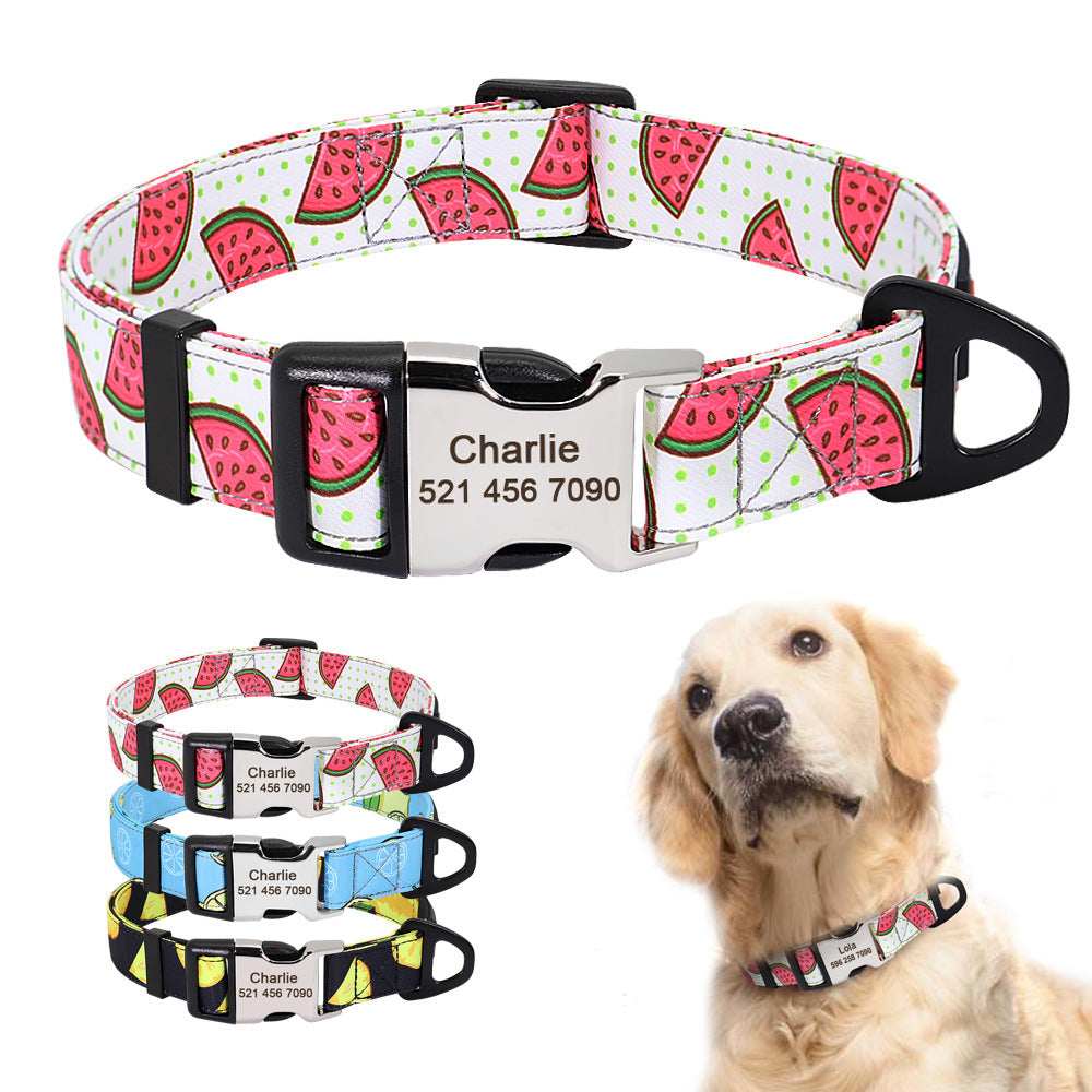 Personalised dog collar
