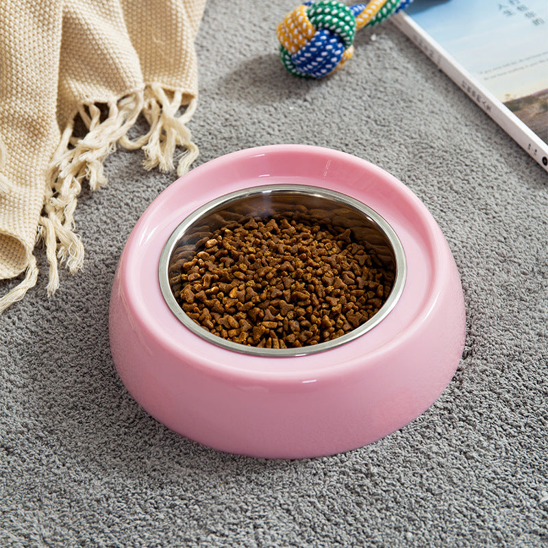 Raised pet food bowl